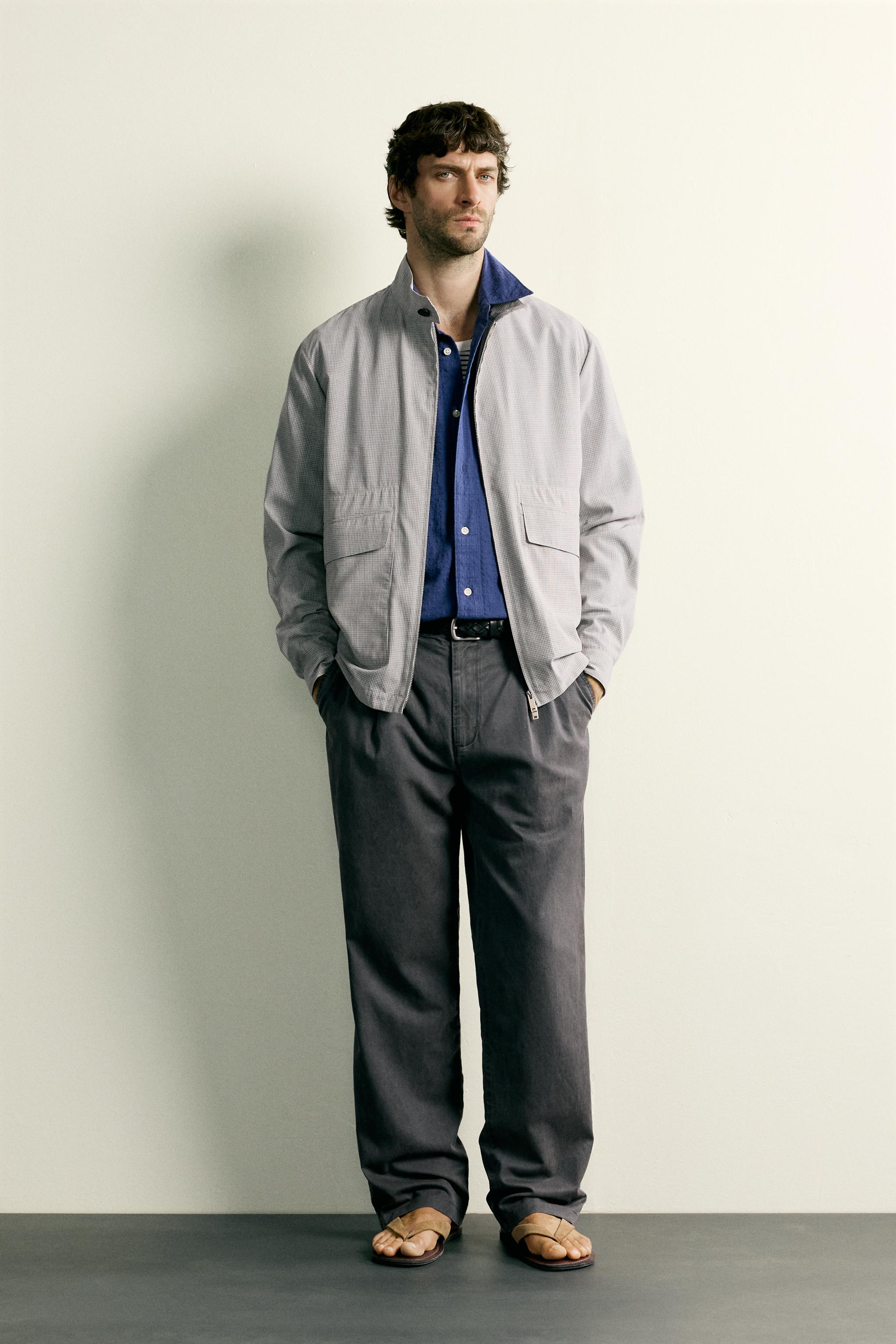 BLOUSON REGULAR FIT À CARREAUX